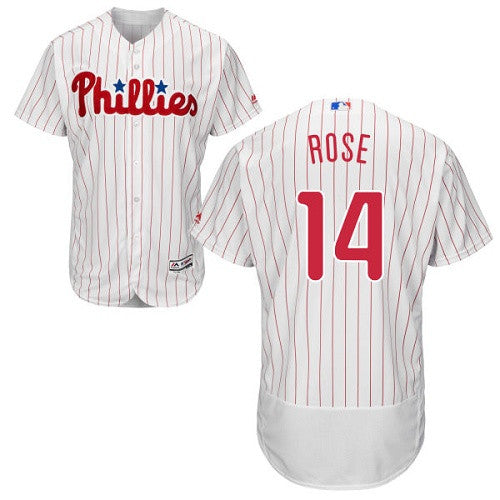 Pete Rose Philadelphia Phillies white jersey
