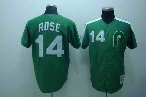 Rose Philadelphia Phillies green jersey