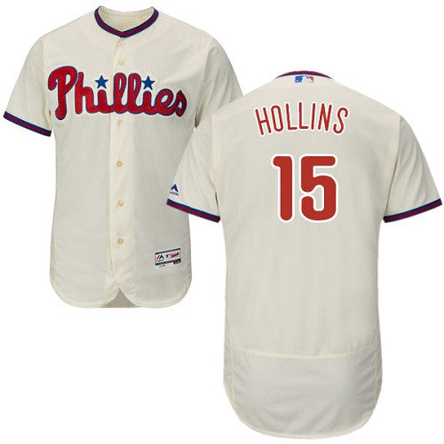 Dave Hollins Philadelphia Phillies cream jersey