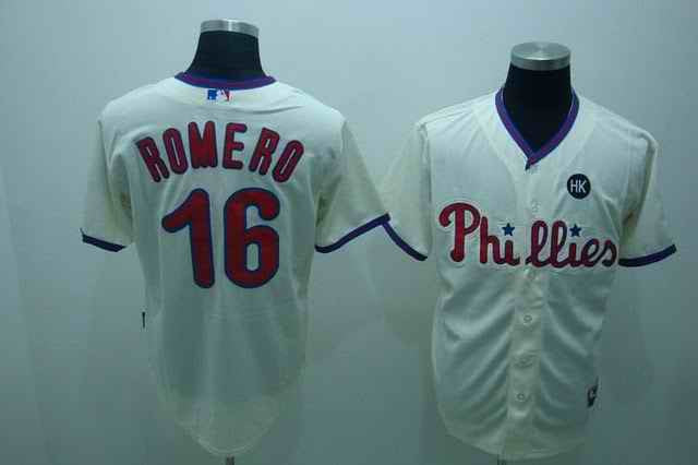 Romero Philadelphia Phillies cream jersey