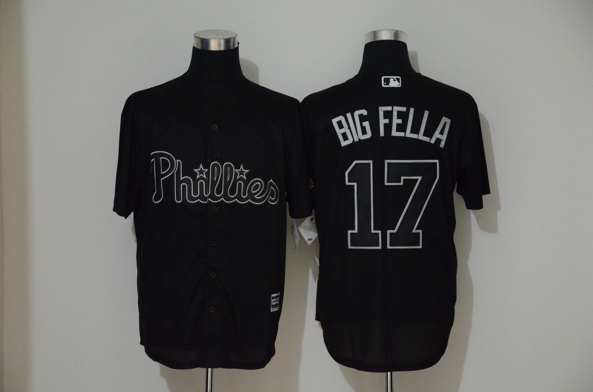 Rhys Hoskins Fella Philadelphia Phillies black jersey