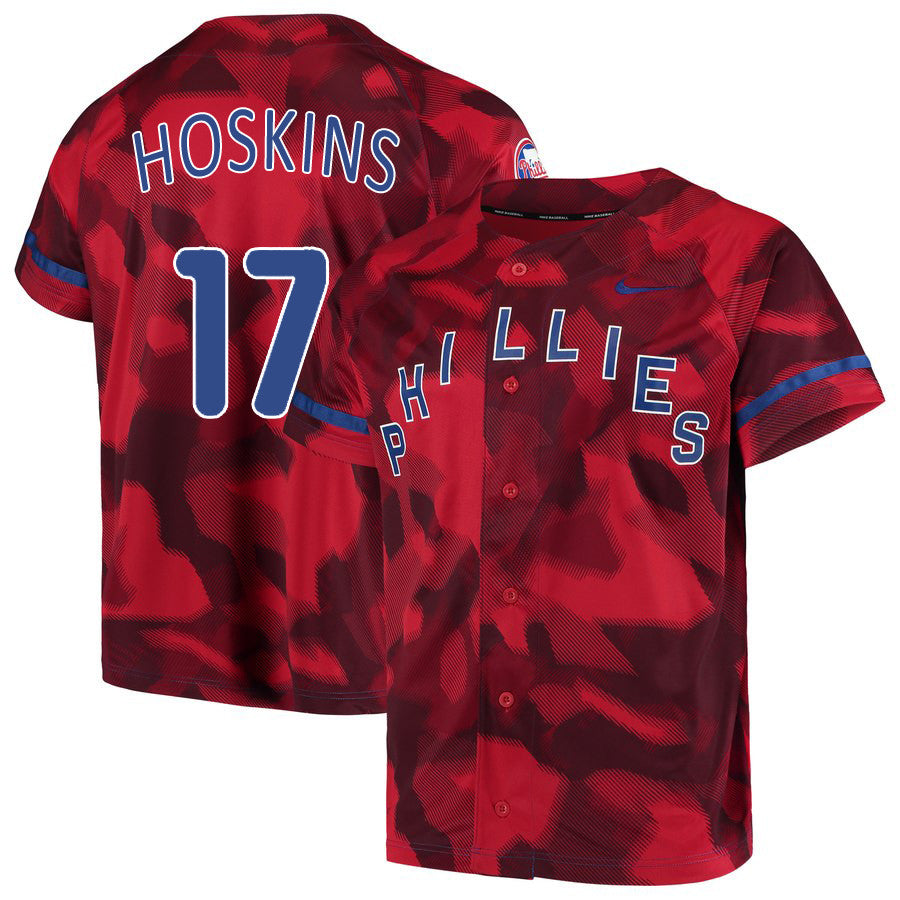 Rhys Hoskins Philadelphia Phillies red Fashion jersey
