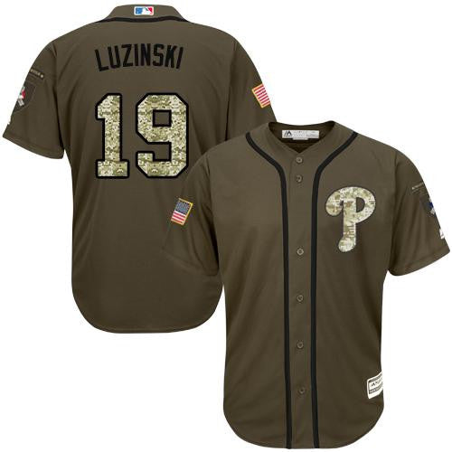 Greg Luzinski Philadelphia Phillies green Salute To Service jersey