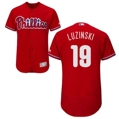 Greg Luzinski Philadelphia Phillies red jersey