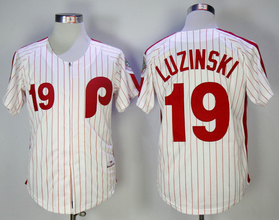 Greg Luzinski Philadelphia Phillies white jersey
