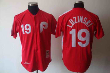 Luzinski Philadelphia Phillies red jersey
