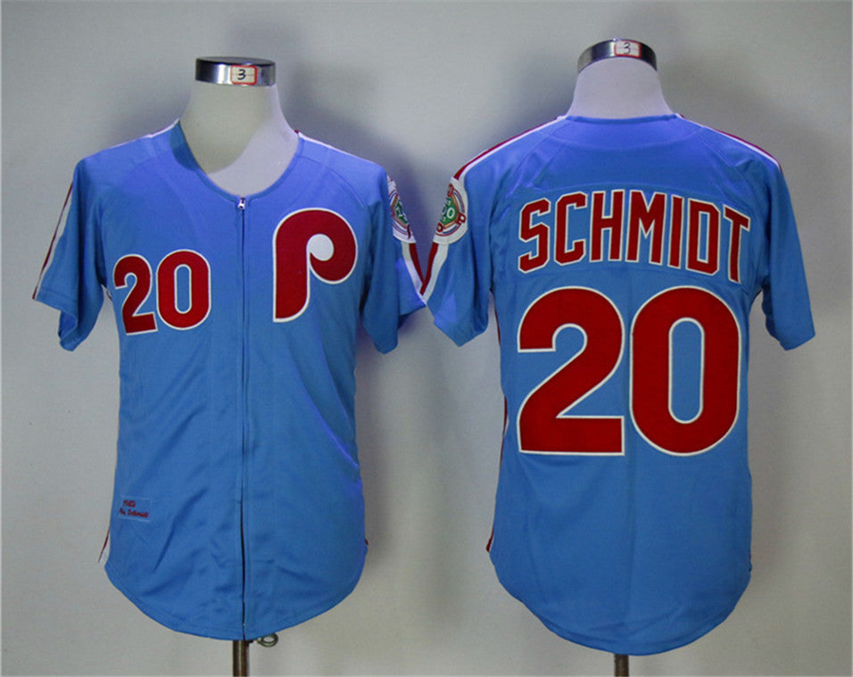 Mike Schmidt Philadelphia Phillies blue Throwback jersey