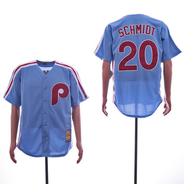 Mike Schmidt Philadelphia Phillies blue Alternate jersey