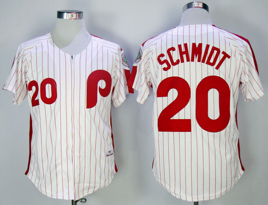 Mike Schmidt Philadelphia Phillies white jersey