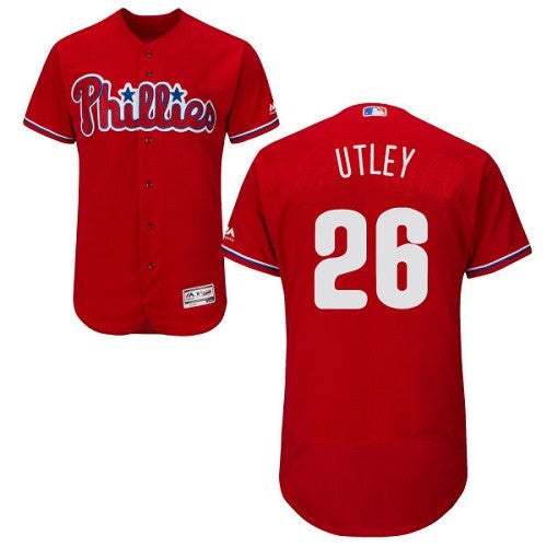 Chase Utley Philadelphia Phillies red jersey