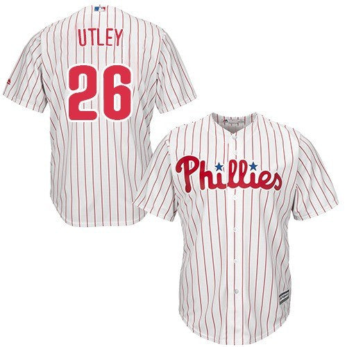 Chase Utley Philadelphia Phillies white jersey