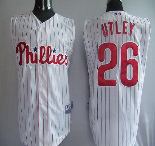 Chase Utley Philadelphia Phillies white jersey