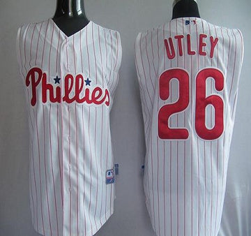 Chase Utley Philadelphia Phillies white jersey