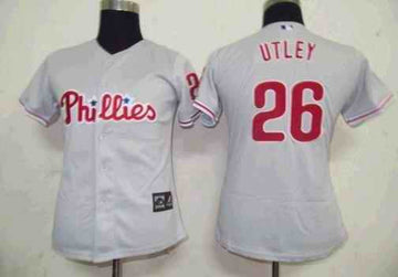 Utley Philadelphia Phillies grey jersey