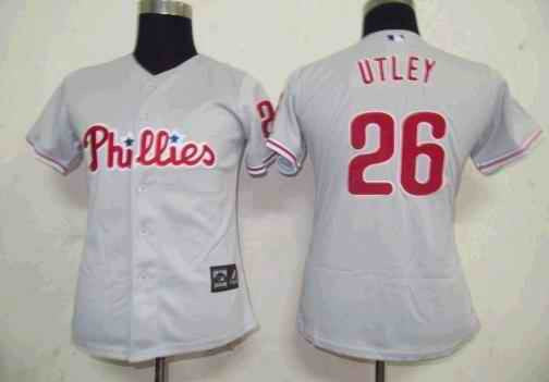 Utley Philadelphia Phillies grey jersey