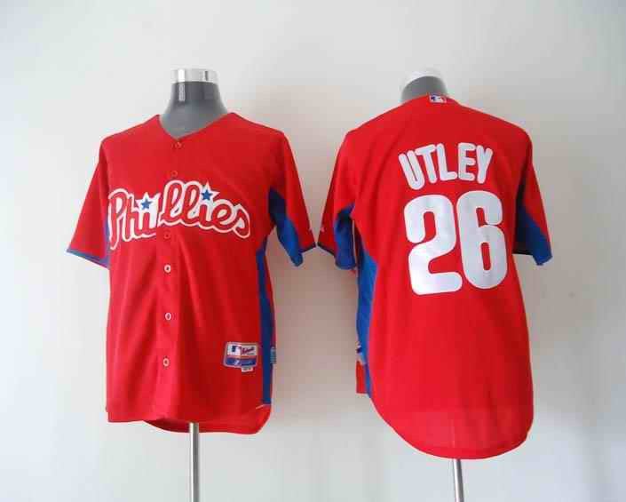 Utley Philadelphia Phillies red jersey