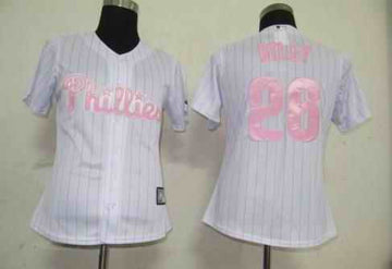 Utley White Philadelphia Phillies pink jersey