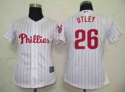 Utley White Philadelphia Phillies red jersey