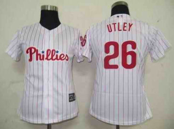 Utley White Philadelphia Phillies red jersey