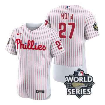 Aaron Nola Philadelphia Phillies white jersey