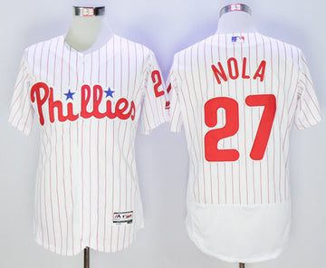 Aaron Nola Philadelphia Phillies white jersey