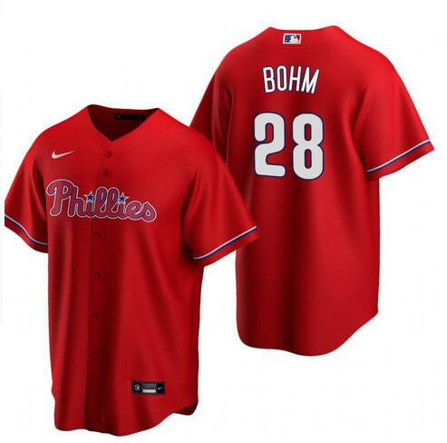 Alec Bohm Philadelphia Phillies red jersey