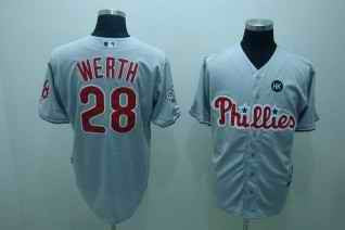 Jayson Werth Philadelphia Phillies grey jersey