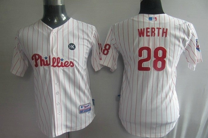 Jayson Werth Philadelphia Phillies white jersey
