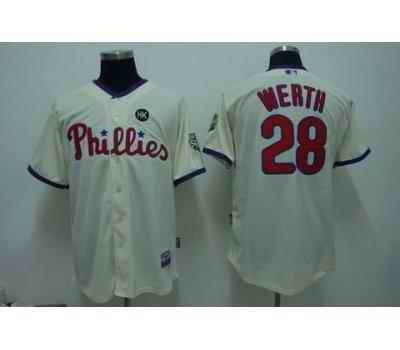 Werth Philadelphia Phillies cream jersey