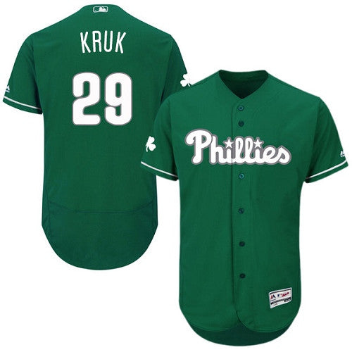 John Kruk Philadelphia Phillies green jersey