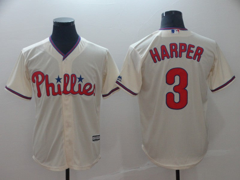 Bryce Harper Philadelphia Phillies cream jersey