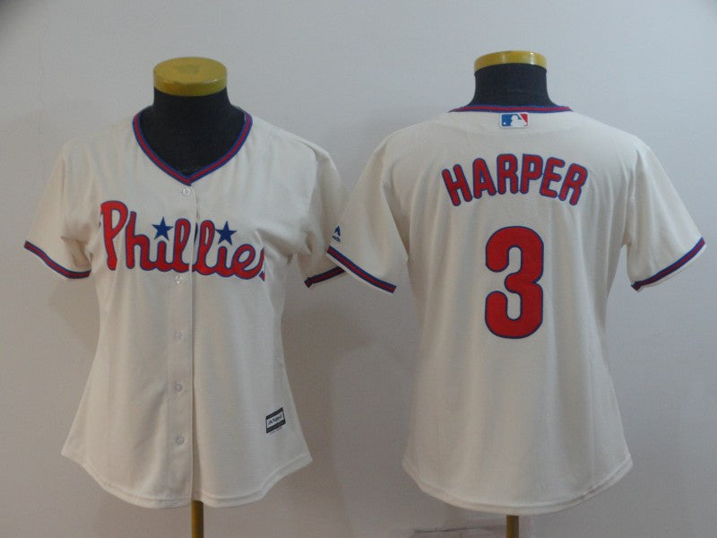 Bryce Harper Philadelphia Phillies cream jersey