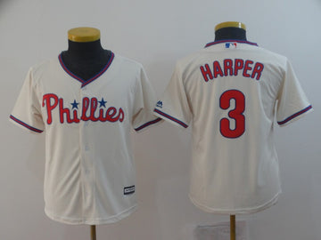 Bryce Harper Philadelphia Phillies cream jersey