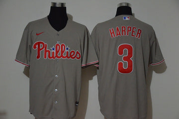 Bryce Harper Philadelphia Phillies gray jersey