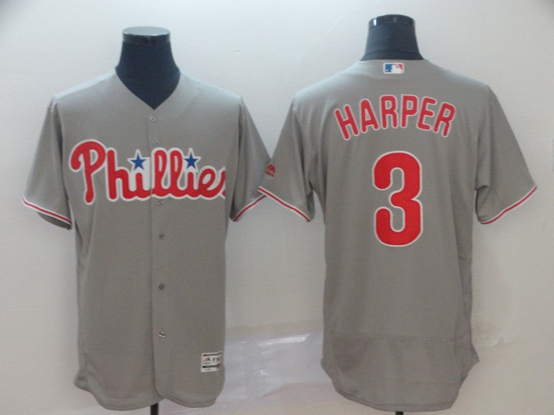Bryce Harper Philadelphia Phillies gray jersey