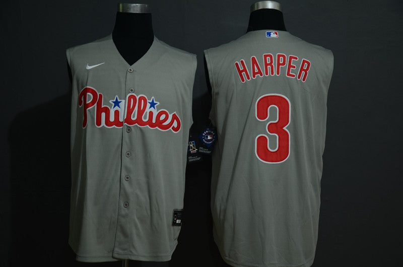 Bryce Harper Philadelphia Phillies gray jersey