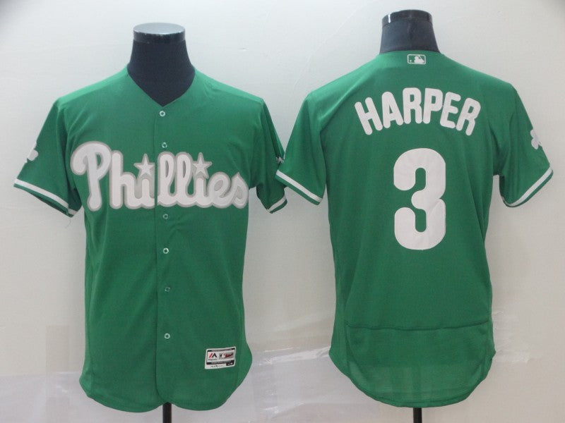 Bryce Harper Philadelphia Phillies green jersey
