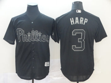 Bryce Harper Harp Philadelphia Phillies black jersey