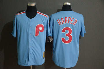 Bryce Harper Philadelphia Phillies blue Cooperstown jersey