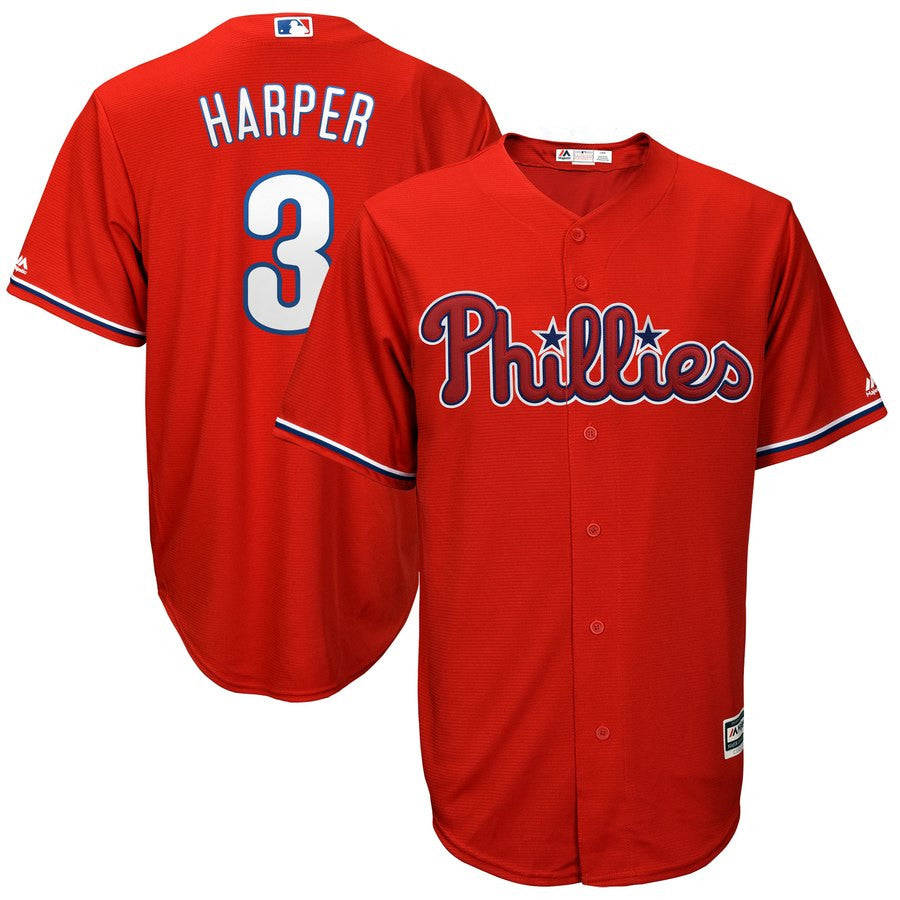 Bryce Harper Philadelphia Phillies scarlet jersey