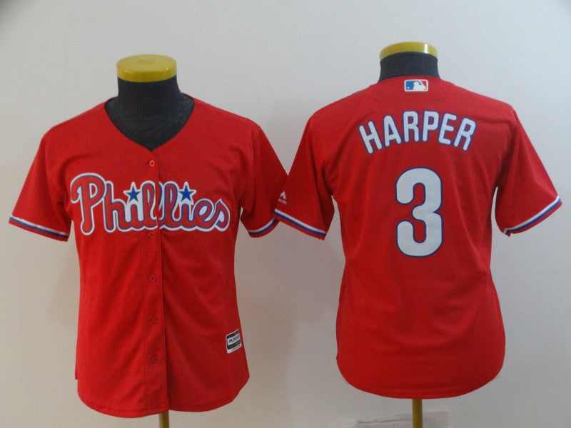 Bryce Harper Philadelphia Phillies scarlet jersey