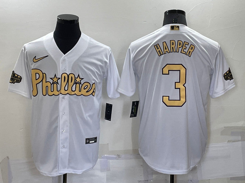 Bryce Harper Philadelphia Phillies white All-Star jersey