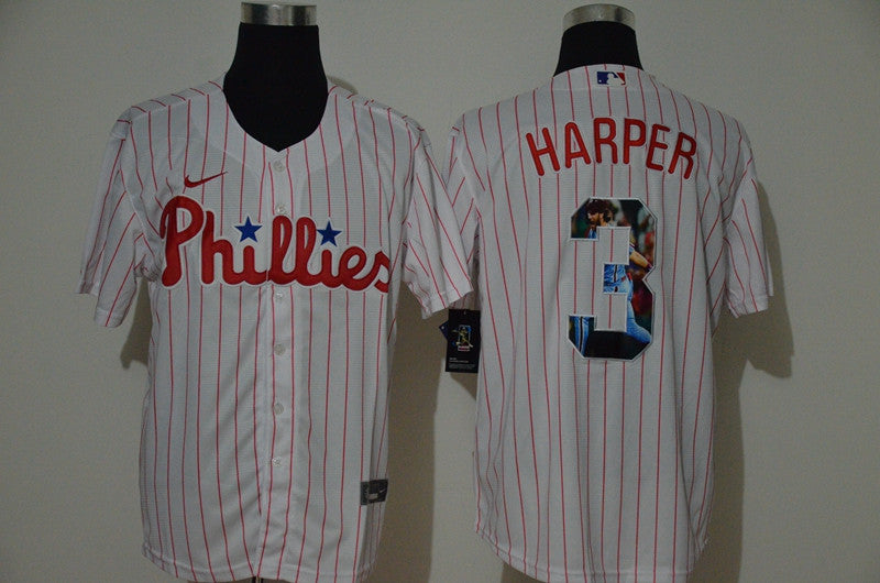 Bryce Harper Philadelphia Phillies white jersey