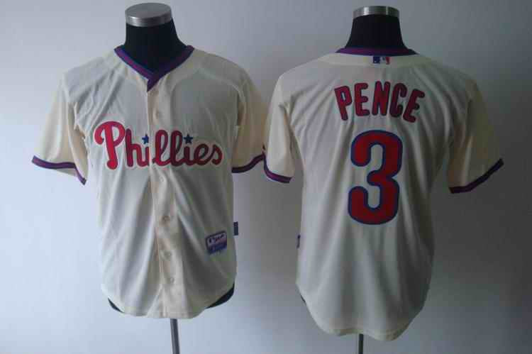 Pence Philadelphia Phillies cream jersey