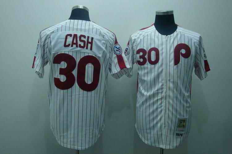 Cash Philadelphia Phillies white jersey