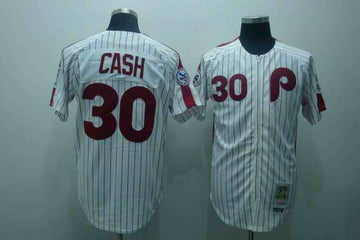 Cash Philadelphia Phillies white jersey