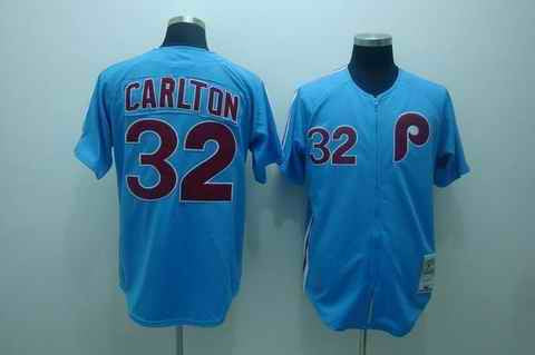 Carlton Philadelphia Phillies blue jersey