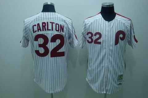 Carlton Philadelphia Phillies white jersey