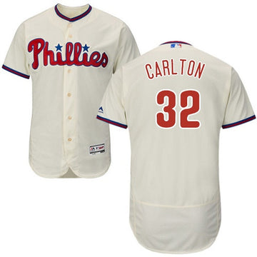 Steve Carlton Philadelphia Phillies cream jersey