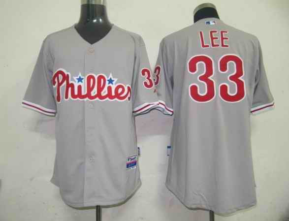 Lee Philadelphia Phillies grey jersey